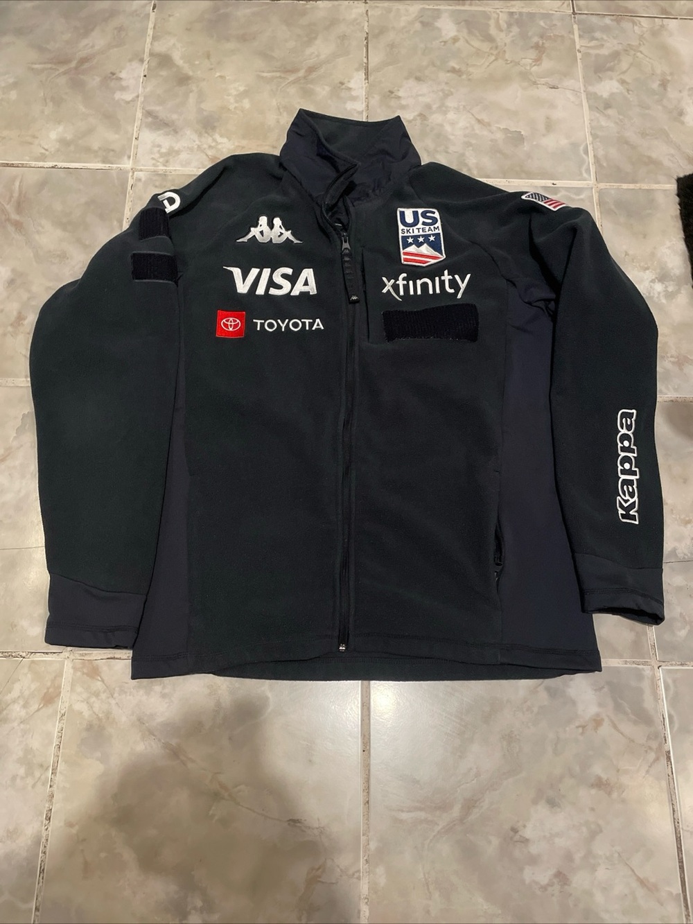 Kappa United States Ski Team Full Zip Jacket Fleece SZ XXL
